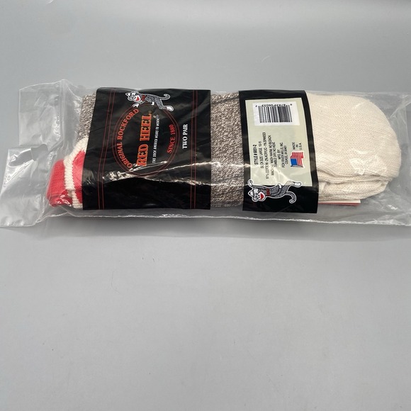 Original Sock Monkey Elephant Kit By Nelson Rockford Red Heel Work Socks Large - Picture 5 of 6